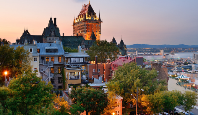 Ontdek het Château Frontenac tijdens je camperreis door Quebec