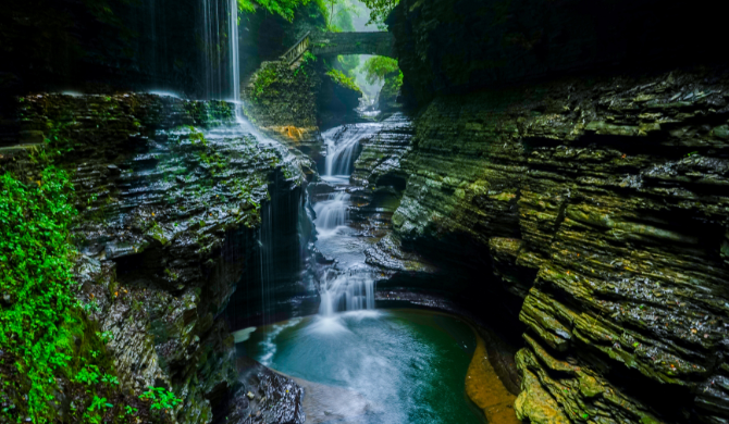 Bewonder de kloof van Watkins Glen tijdens een camperreis vanuit Boston