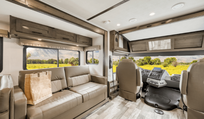 Het interieur in de A-Class Family Sleeper