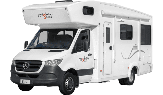 Ga op camperreis door Australië in de Mighty Big Six camper